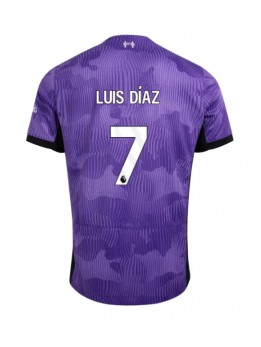 Moški Nogometna dresi replika Liverpool Luis Diaz #7 Tretji 2023-24 Kratek rokav